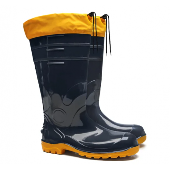 Bota de PVC Cano Longo Preto Sola AA C/Forro (PL) - 35 Bracol